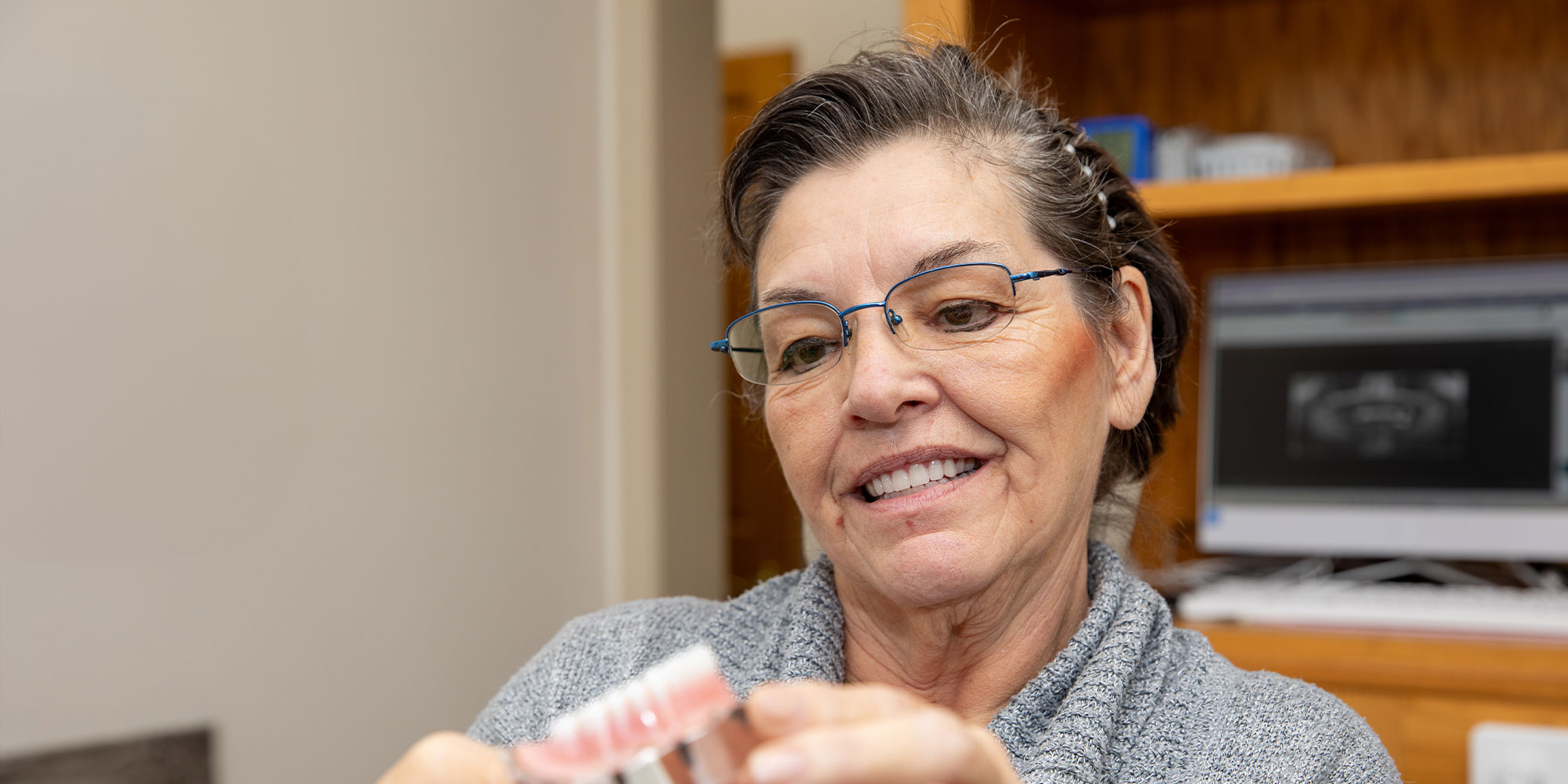 dental patient considering options