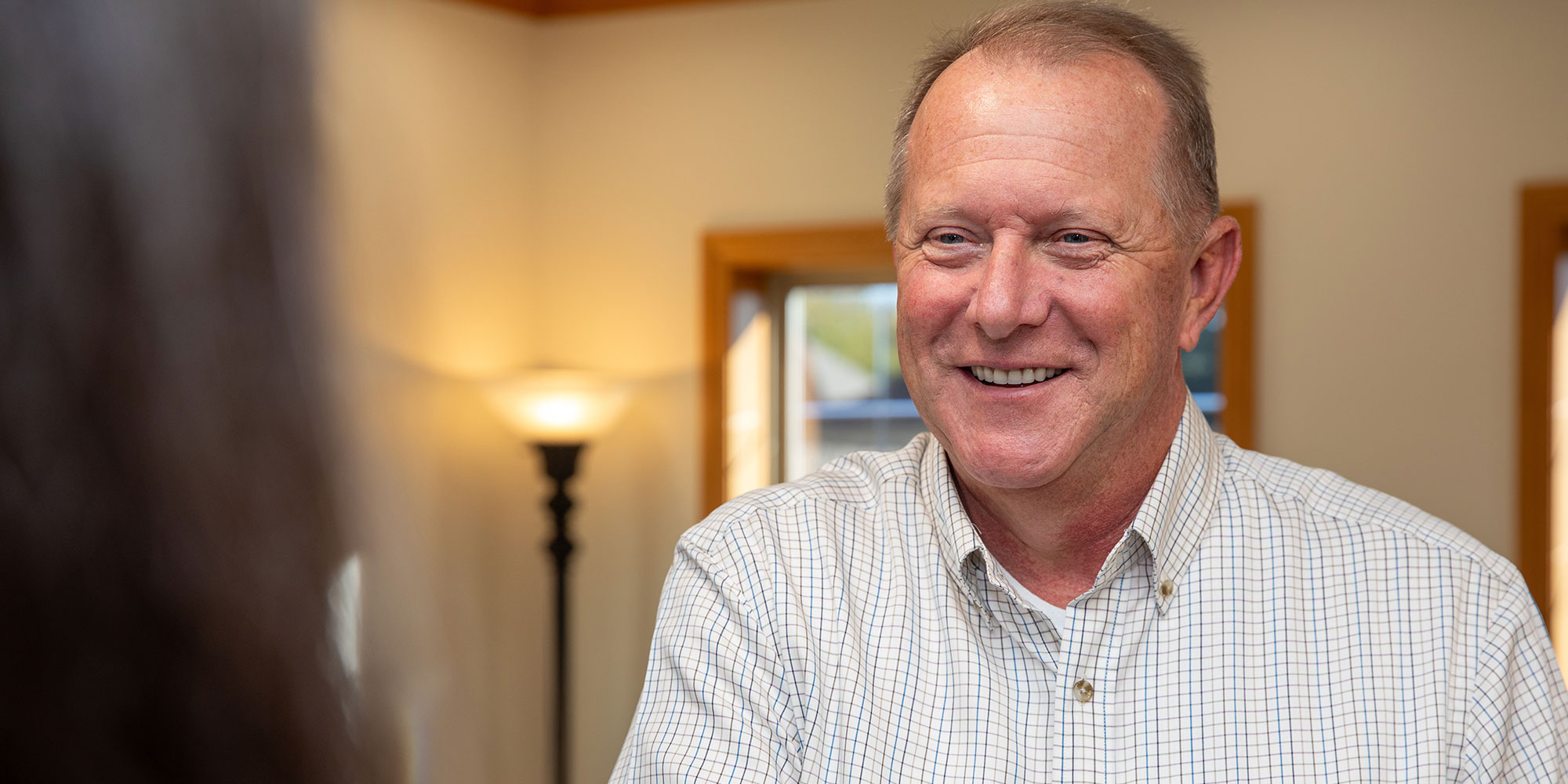 man happy with dental surgery