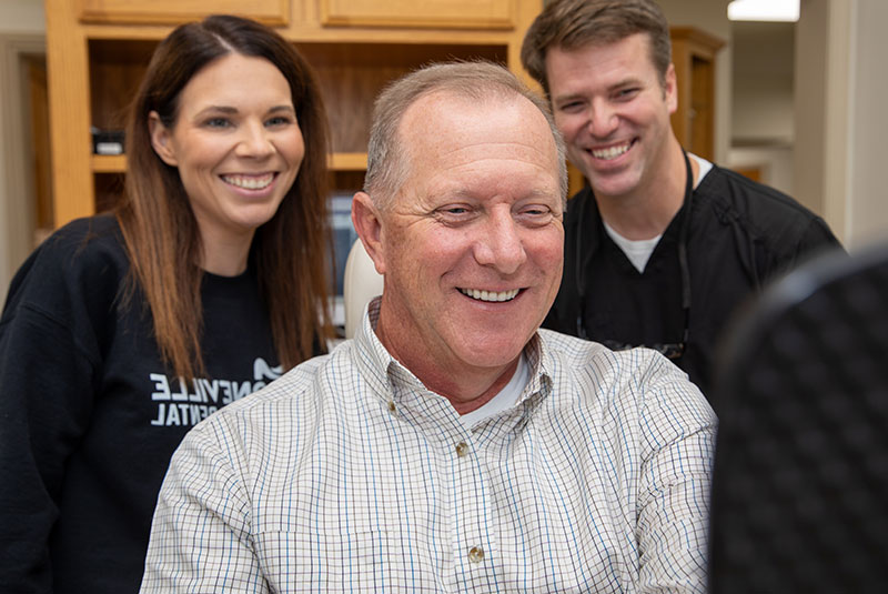 patient smiles after surgery