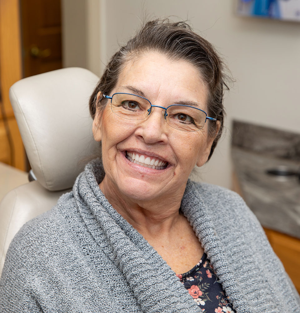 relaxed patient at dental office